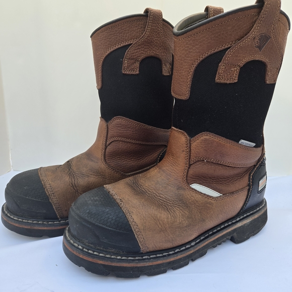 Herman Survivors Pro Series Harrington Steel Toe Boot Men 8.5 Pull On Waterproof - Picture 1 of 16
